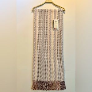 🎁Texteis Penedo Throw Blanket - Cotton - White & Multi